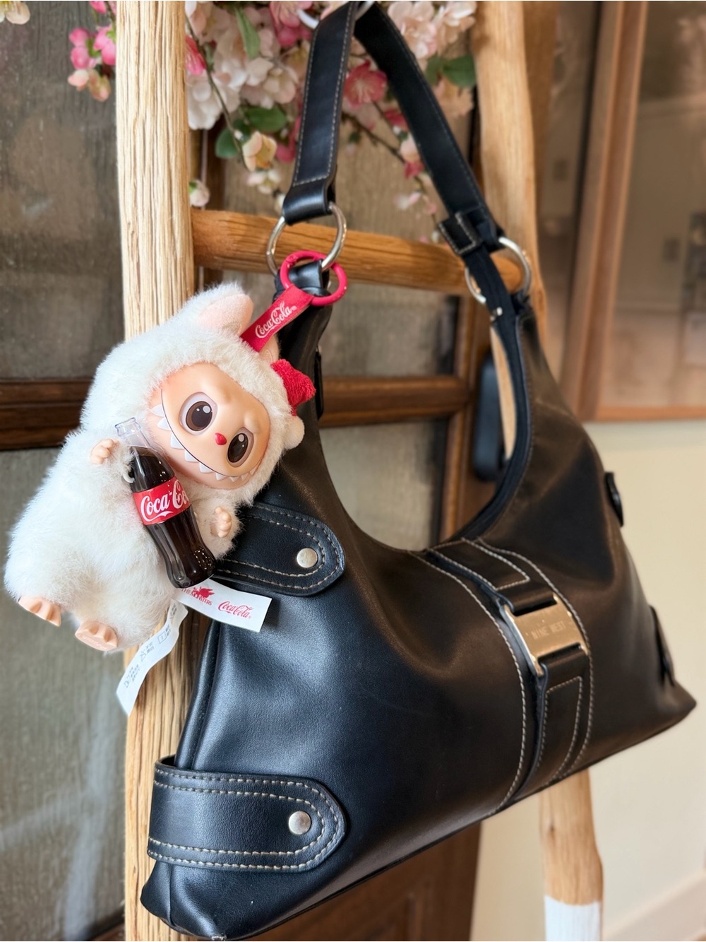 Nine West Black Shoulder Hobo Bag – Y2K Minimalist - Picture 2 of 5